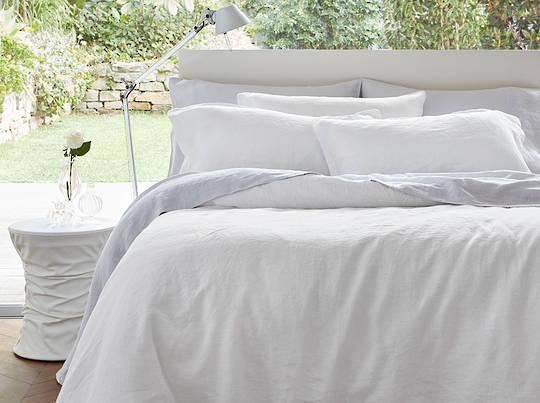 Baksana - Linen Sheet Sets - White